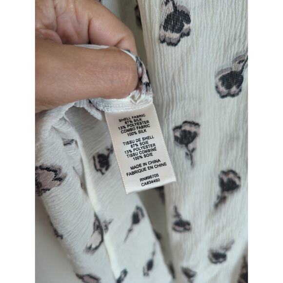 Rebecca Taylor Sleeveless Tulip Clip Top - Size 4 - Picture 4 of 5